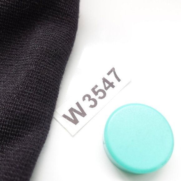 Cropped Top Women Size Medium Black Wool Knit Merino Pullover Navyblack USA $189 - Picture 8 of 8